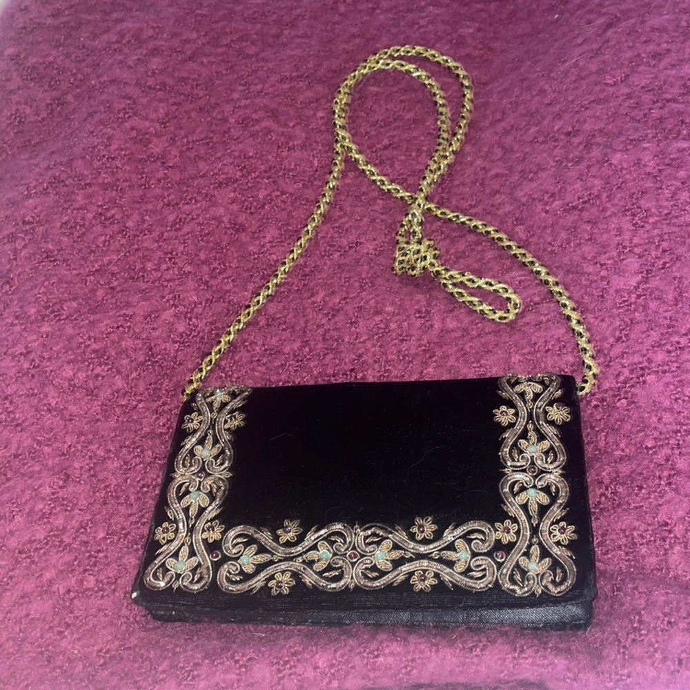 Sudha Velvet Purse -Made in India